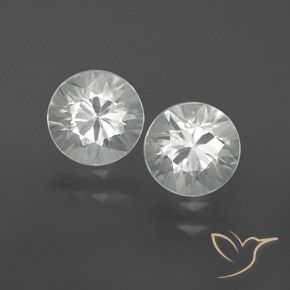 2.15ctw Natural Branco Zircão, Redondo, VVS-VS