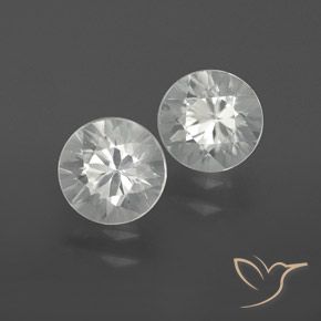 Pedras preciosas de Zircão Branco natural de 2.15 ct, Redondo, VVS-VS