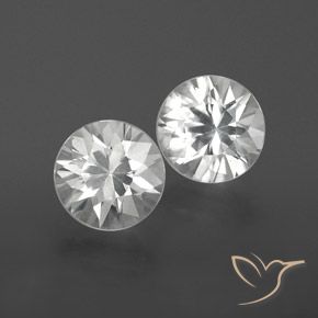 Pedras preciosas de Zircão Branco natural de 2.36 ct, Redondo, VVS-VS