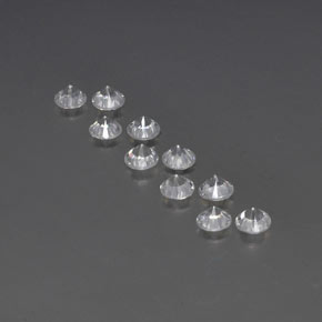 Pedras preciosas de zircão branco natural de  ct, corte redondo, VVS-VS