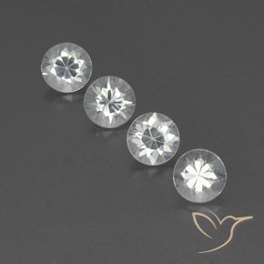 4.64ctw Natural Branco Zircão, Redondo, VVS-VS