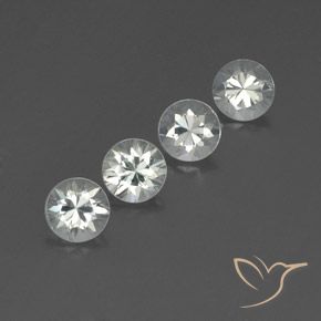 Pedras preciosas de Zircão Branco natural de 4.79 ct, Redondo, VVS-VS