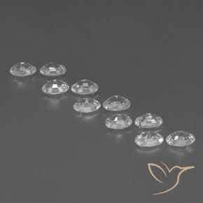 Pedras preciosas de Zircão Branco natural de 7.49 ct, oval, VVS-VS