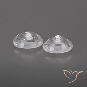 Pedras preciosas de Zircão Branco natural de 1.67 ct, oval, VVS