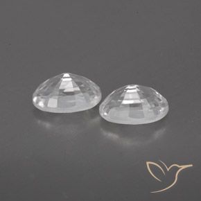 Pedras preciosas de Zircão Branco natural de 1.70 ct, oval, VVS-VS