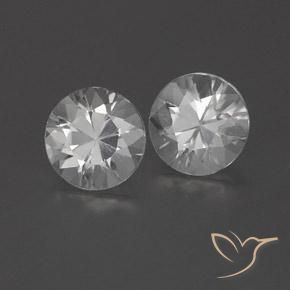 Pedras preciosas de Zircão Branco natural de 0.00 ct, Redondo, VVS-VS
