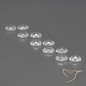 Pedras preciosas de Zircão Branco natural de 7.14 ct, oval, VVS-VS
