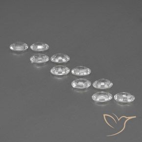 Pedras preciosas de Zircão Branco natural de 6.66 ct, oval, VVS-VS