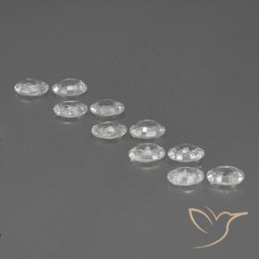 Pedras preciosas de Zircão Branco natural de 6.54 ct, oval, VVS-VS