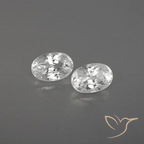 Pedras preciosas de Zircão Branco natural de 1.66 ct, oval, VVS