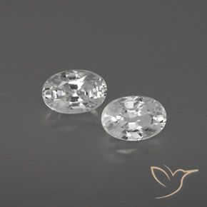 Pedras preciosas de Zircão Branco natural de 1.66 ct, oval, VVS