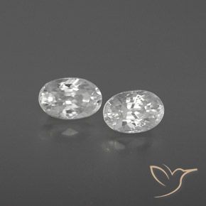 Pedras preciosas de Zircão Branco natural de 1.74 ct, oval, VVS