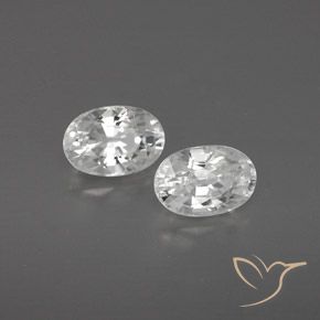 Pedras preciosas de Zircão Branco natural de 1.70 ct, oval, VVS-VS
