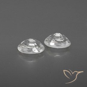 Pedras preciosas de Zircão Branco natural de 1.70 ct, oval, VVS-VS