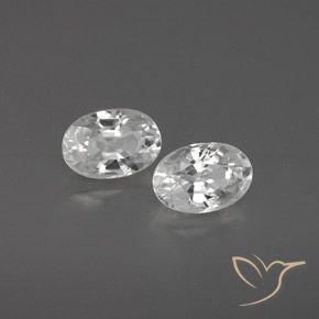 Pedras preciosas de Zircão Branco natural de 1.75 ct, oval, VVS-VS