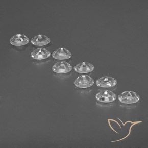 Pedras preciosas de Zircão Branco natural de 8.15 ct, oval, VVS-VS