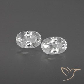 Pedras preciosas de Zircão Branco natural de 1.74 ct, oval, VVS