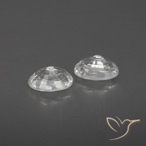 Pedras preciosas de Zircão Branco natural de 1.67 ct, oval, VVS