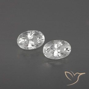Pedras preciosas de Zircão Branco natural de 1.69 ct, oval, VVS