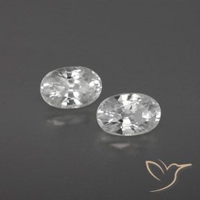 Pedras preciosas de Zircão Branco natural de 1.67 ct, oval, VVS-VS