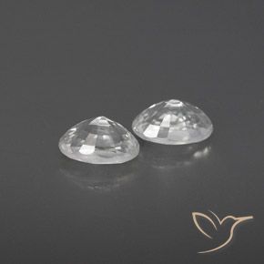 Pedras preciosas de Zircão Branco natural de 1.67 ct, oval, VVS-VS