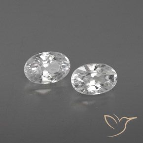 Pedras preciosas de Zircão Branco natural de 1.71 ct, oval, VVS