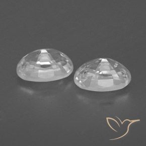Pedras preciosas de Zircão Branco natural de 1.78 ct, oval, VVS-VS