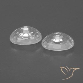 Pedras preciosas de Zircão Branco natural de 1.71 ct, oval, VVS-VS