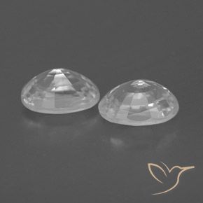 Pedras preciosas de Zircão Branco natural de 1.72 ct, oval, VVS-VS