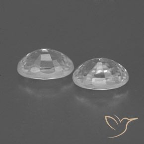 Pedras preciosas de Zircão Branco natural de 1.73 ct, oval, VVS