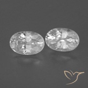 Pedras preciosas de Zircão Branco natural de 1.78 ct, oval, VVS-VS