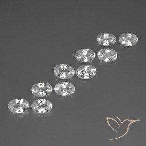 Pedras preciosas de Zircão Branco natural de 7.50 ct, oval, VVS-VS
