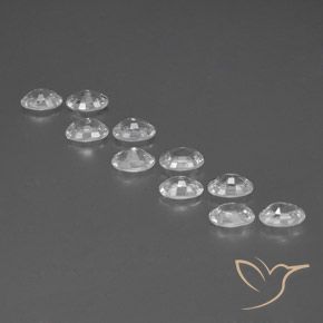 Pedras preciosas de Zircão Branco natural de 7.50 ct, oval, VVS-VS