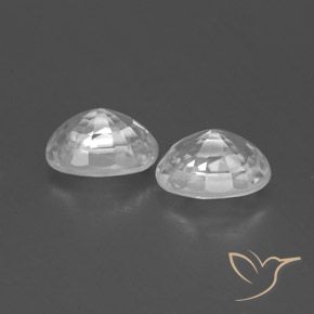 Pedras preciosas de Zircão Branco natural de 1.80 ct, oval, VVS