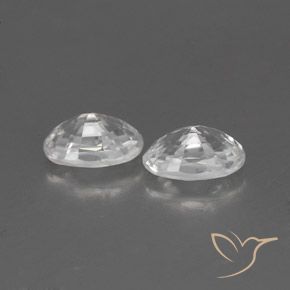 Pedras preciosas de Zircão Branco natural de 1.71 ct, oval, VVS-VS