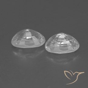 Pedras preciosas de Zircão Branco natural de 1.66 ct, oval, VVS-VS