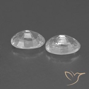 Pedras preciosas de Zircão Branco natural de 1.66 ct, oval, VVS