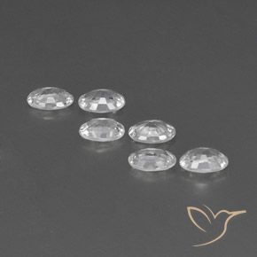 Pedras preciosas de Zircão Branco natural de 3.95 ct, oval, VVS-VS