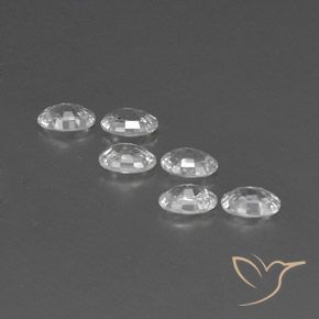 Pedras preciosas de Zircão Branco natural de 4.23 ct, oval, VVS-VS