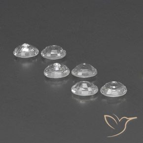 Pedras preciosas de Zircão Branco natural de 4.86 ct, oval, VVS-VS
