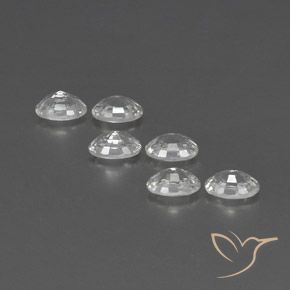Pedras preciosas de Zircão Branco natural de 4.55 ct, oval, VVS-VS