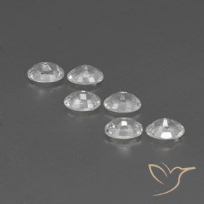 Pedras preciosas de Zircão Branco natural de 4.70 ct, oval, VVS-VS