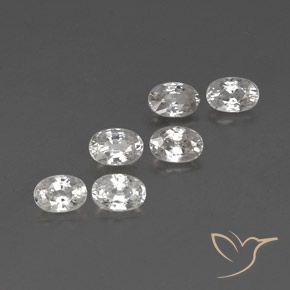 Pedras preciosas de Zircão Branco natural de 4.79 ct, oval, VVS-VS