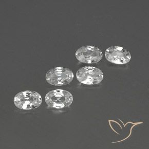 Pedras preciosas de Zircão Branco natural de 4.02 ct, oval, VVS-VS