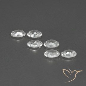 Pedras preciosas de Zircão Branco natural de 4.02 ct, oval, VVS-VS
