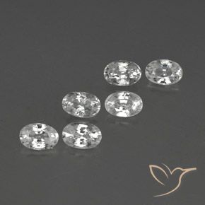 Pedras preciosas de Zircão Branco natural de 4.63 ct, oval, VVS-VS