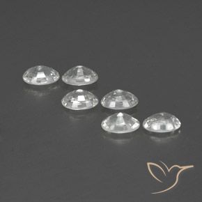 Pedras preciosas de Zircão Branco natural de 4.63 ct, oval, VVS-VS
