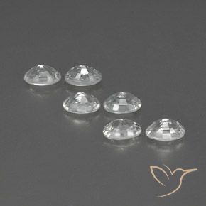Pedras preciosas de Zircão Branco natural de 4.98 ct, oval, VVS-VS