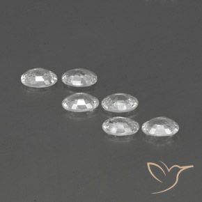 Pedras preciosas de Zircão Branco natural de 4.01 ct, oval, VVS-VS