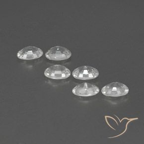 Pedras preciosas de Zircão Branco natural de 4.60 ct, oval, VVS-VS